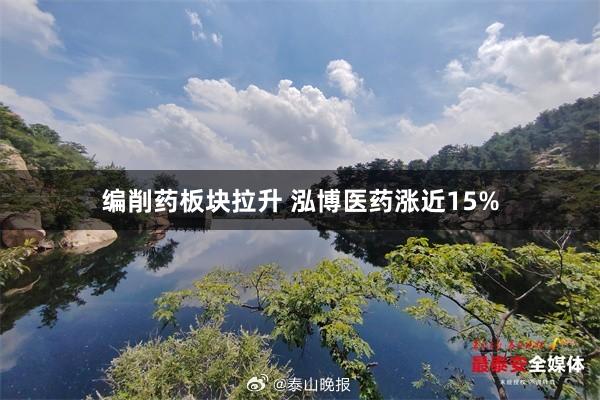 编削药板块拉升 泓博医药涨近15%